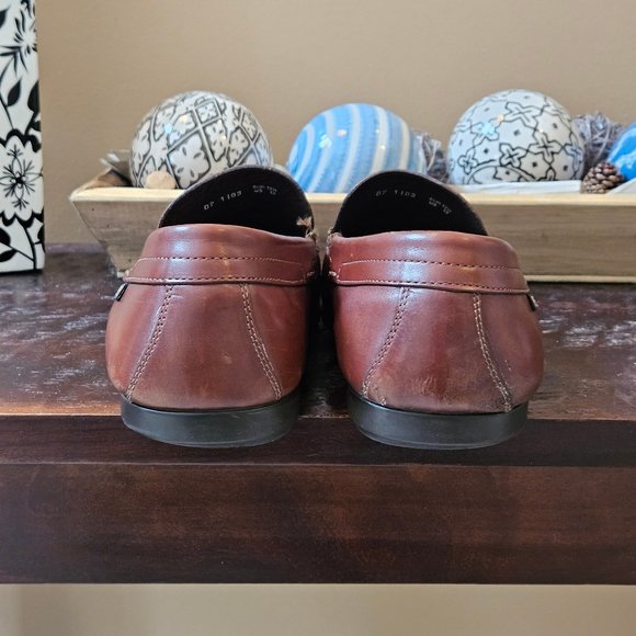 Mephisto Brown Leather Loafers - Picture 5 of 16